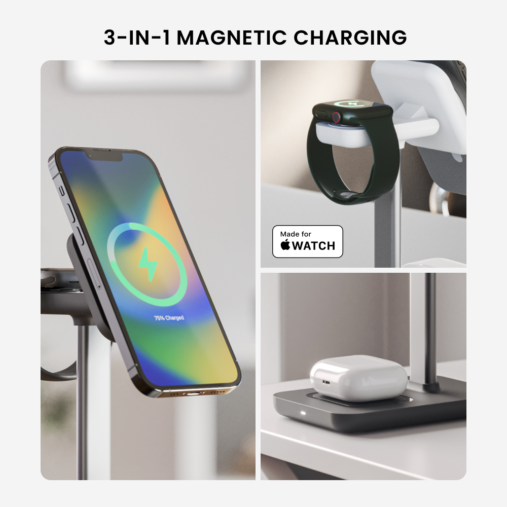 Rapid TRIO 3-in-1 Wireless Charging Station